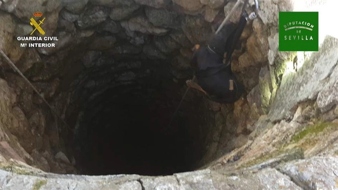 La Guardia Civil rescata a un perro del pozo La Guardia Civil rescata a un perro del pozo