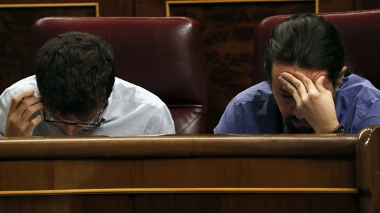 Errejón e Iglesias en el Congreso Errejón e Iglesias en el Congreso
