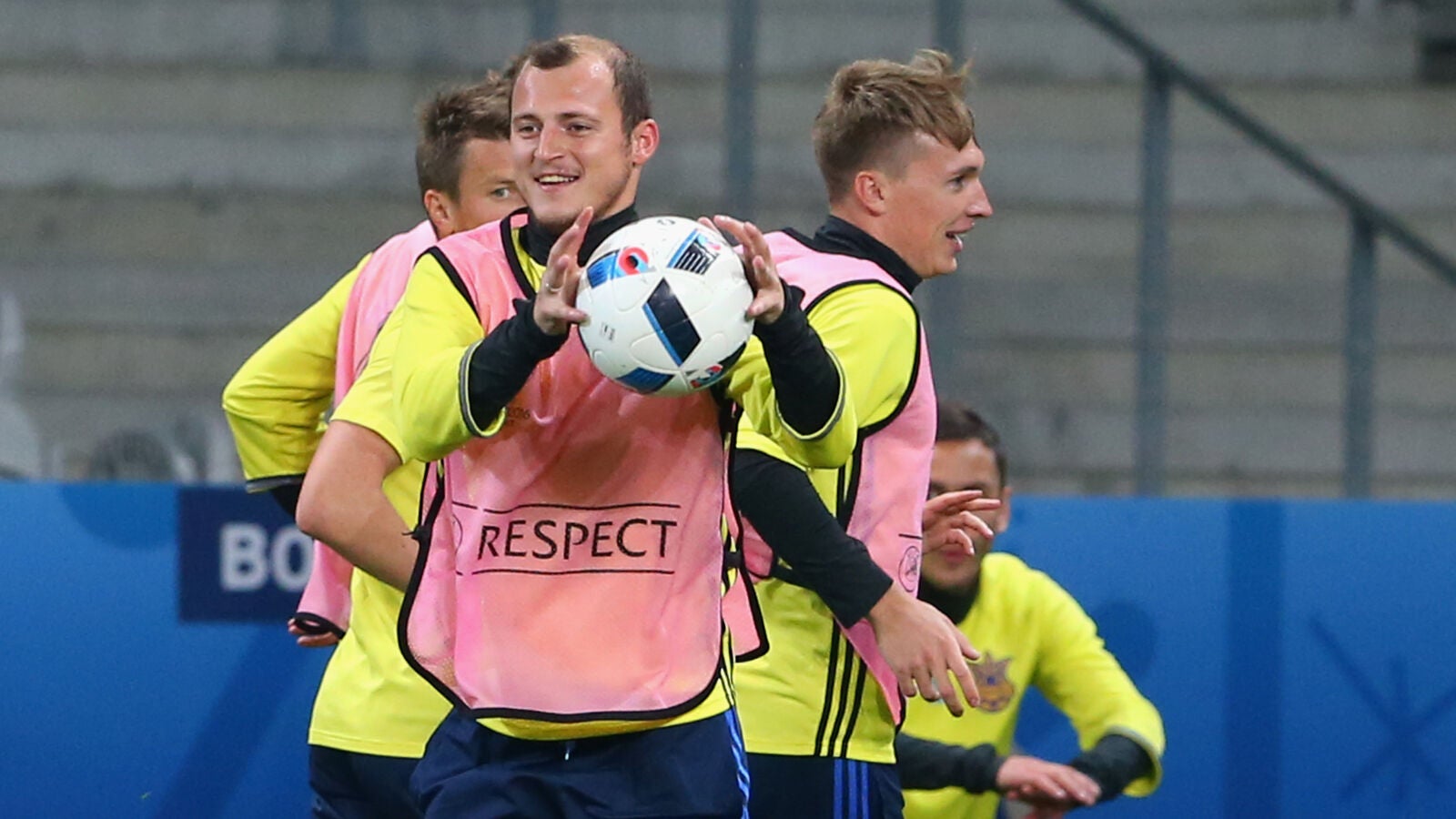 Zozulya, durante un entrenamiento con Ucrania