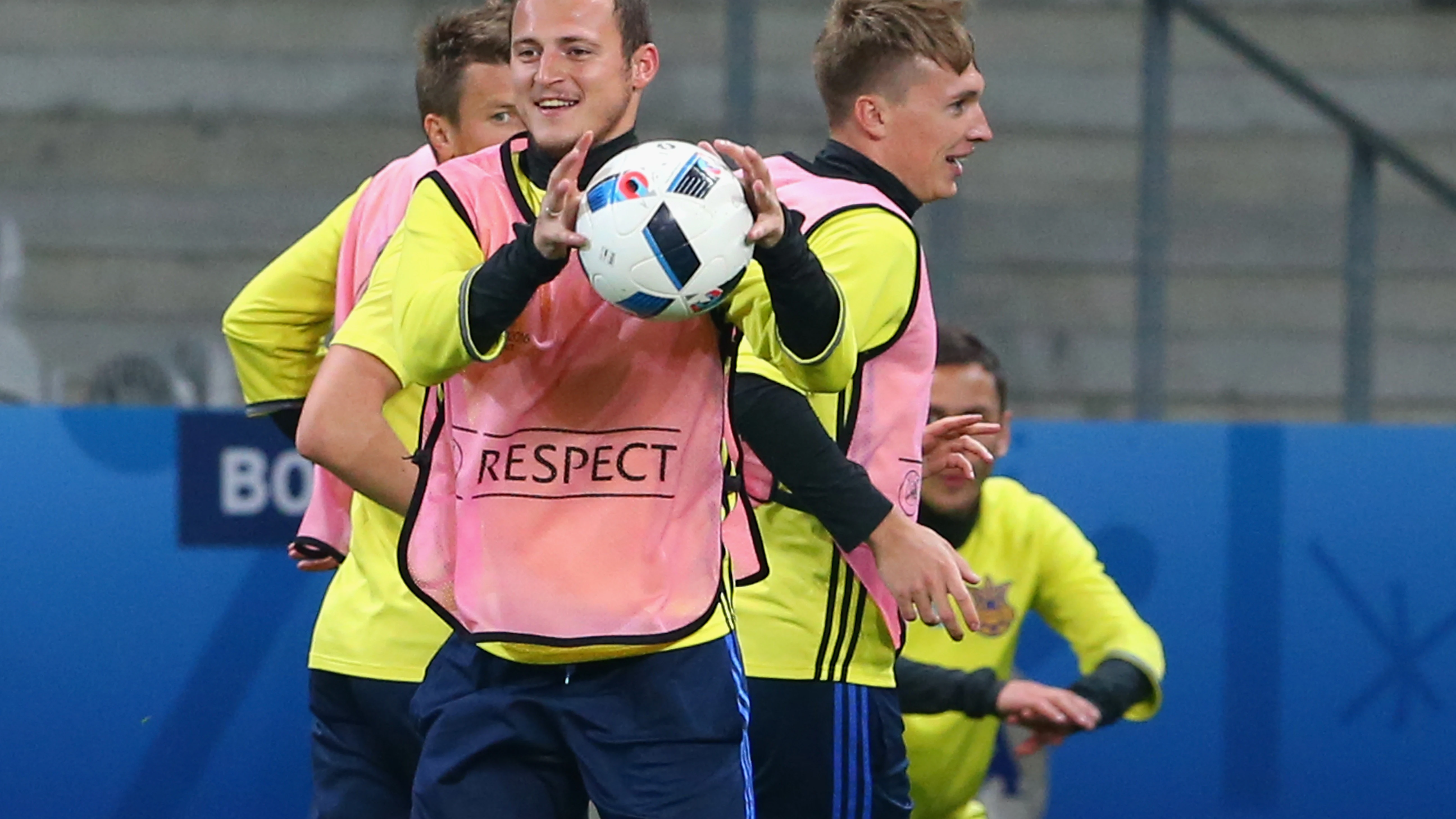 Zozulya, durante un entrenamiento con Ucrania