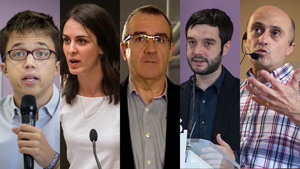 Errejón, Maestre, Yllanes, Bustinduy y Viyuela