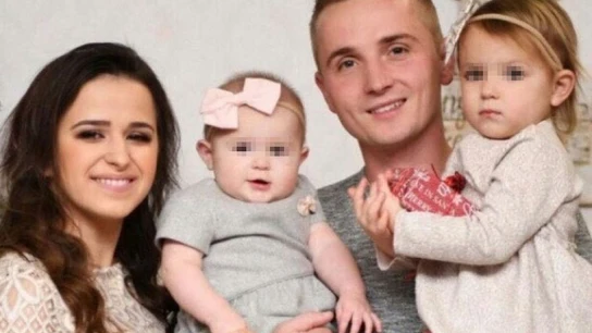 Vadim Kondratyuk con su mujer e hijas Vadim Kondratyuk con su mujer e hijas