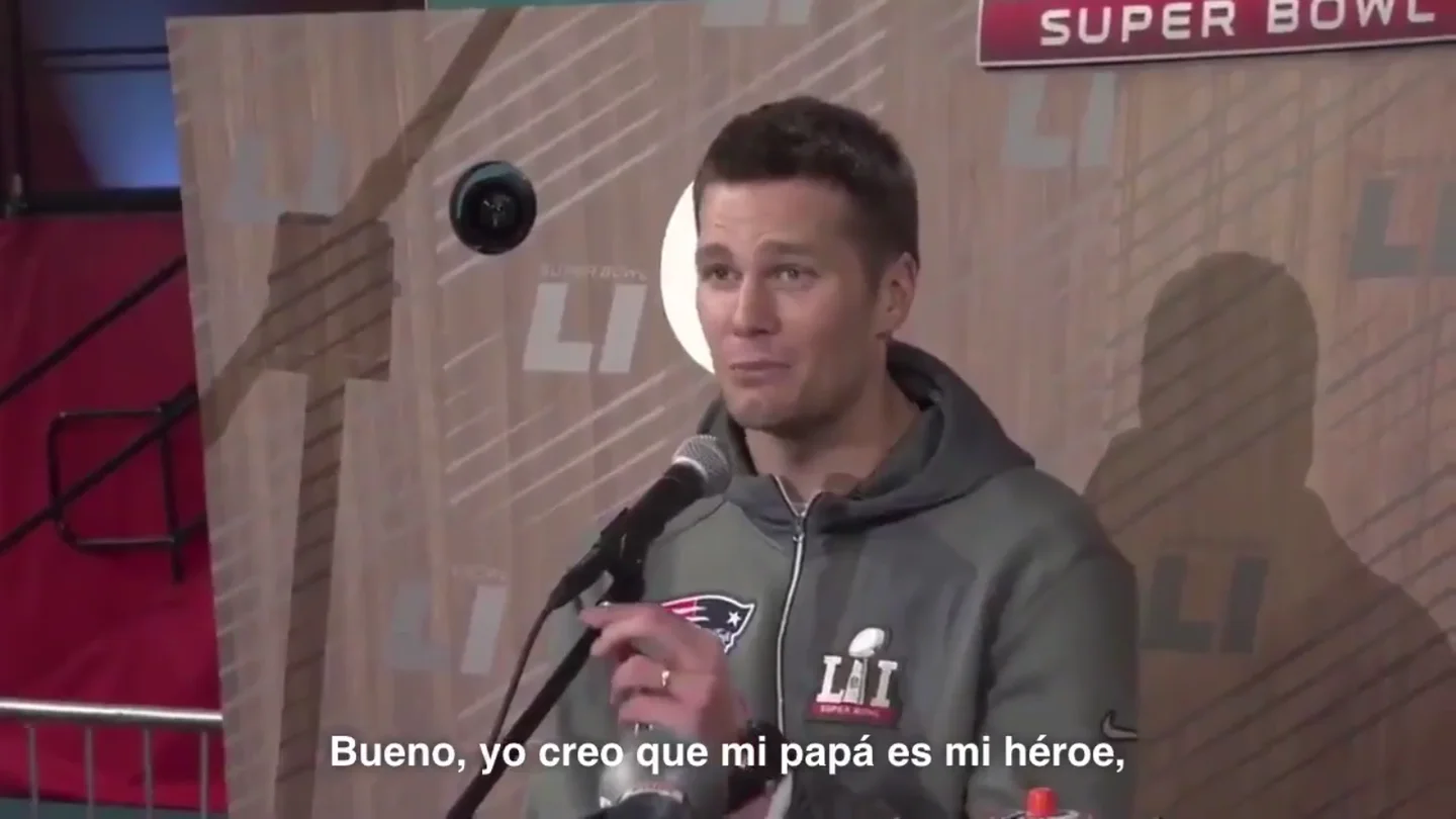 Tom Brady, entre lágrimas Tom Brady, entre lágrimas