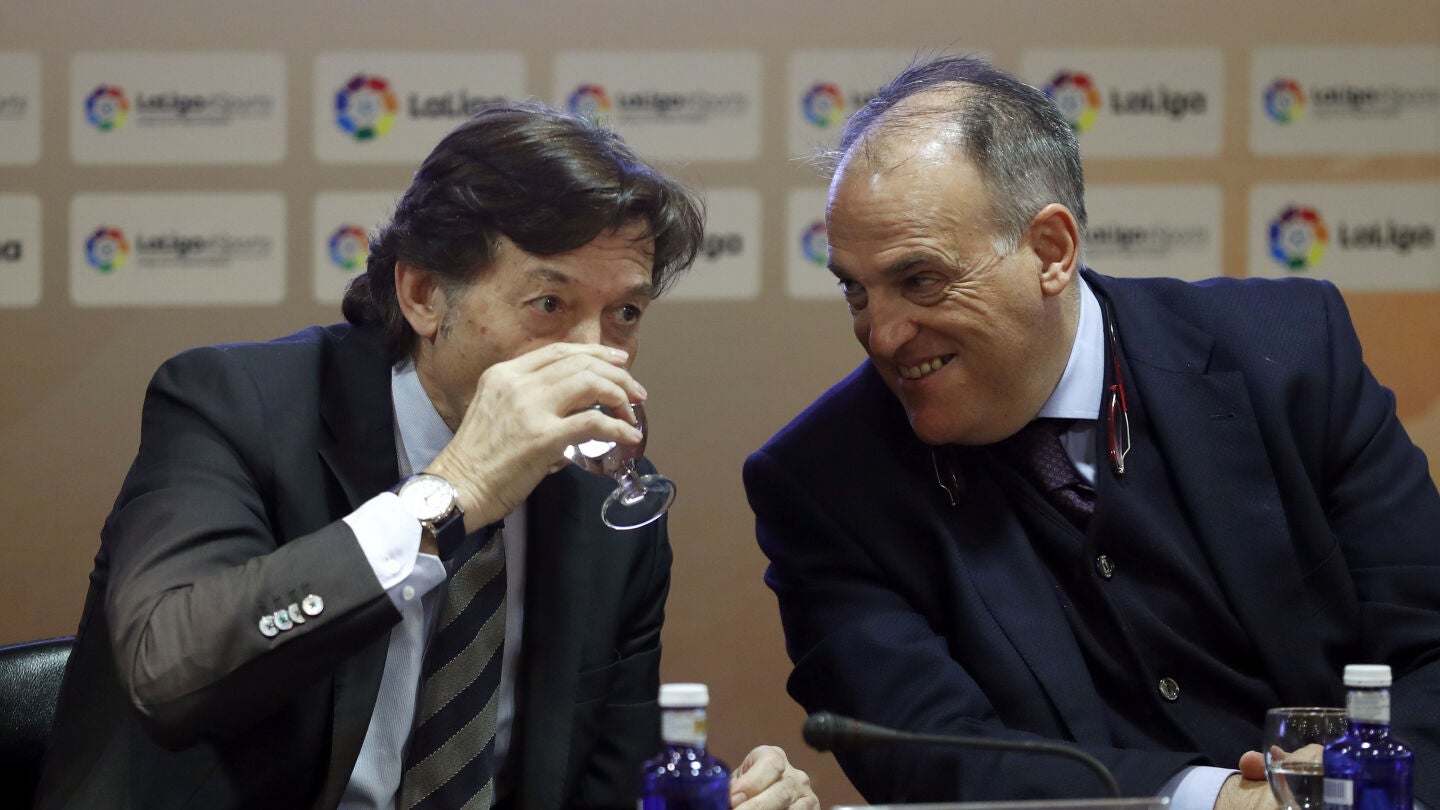 Javier Tebas y Jos&eacute; Ram&oacute;n Lete
