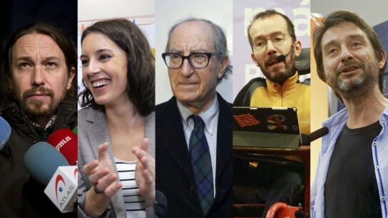 Iglesias, Montero, Navarro, Echenique y Mayoral