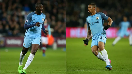 Yaya Touré y Gabriel Jesús Yaya Touré y Gabriel Jesús