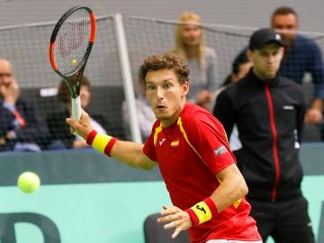 Pablo Carreño durante el partido Pablo Carreño durante el partido