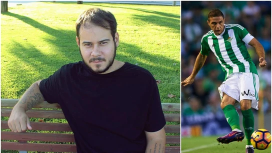 Pablo Hasel y el jugador del Betis Joaquín Pablo Hasel y el jugador del Betis Joaquín