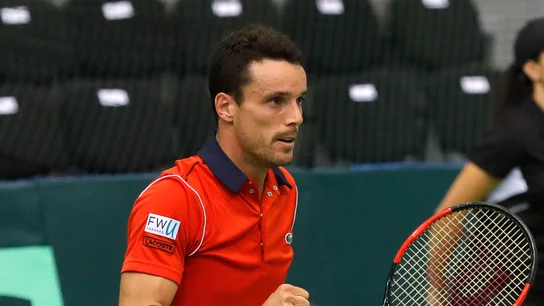 Roberto Bautista celebra un punto Roberto Bautista celebra un punto