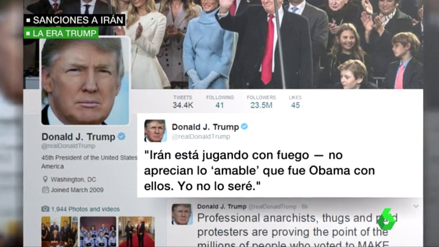 Frame 12.534108 de: Trump va m&aacute;s all&aacute; de Twitter con Ir&aacute;n y sanciona al pa&iacute;s por poner a prueba un misil de medio alcance
