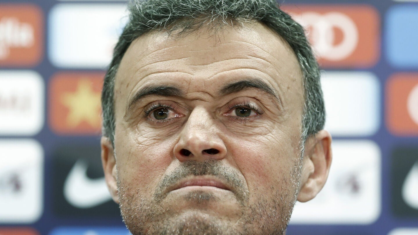 Luis Enrique, en sala de prensa