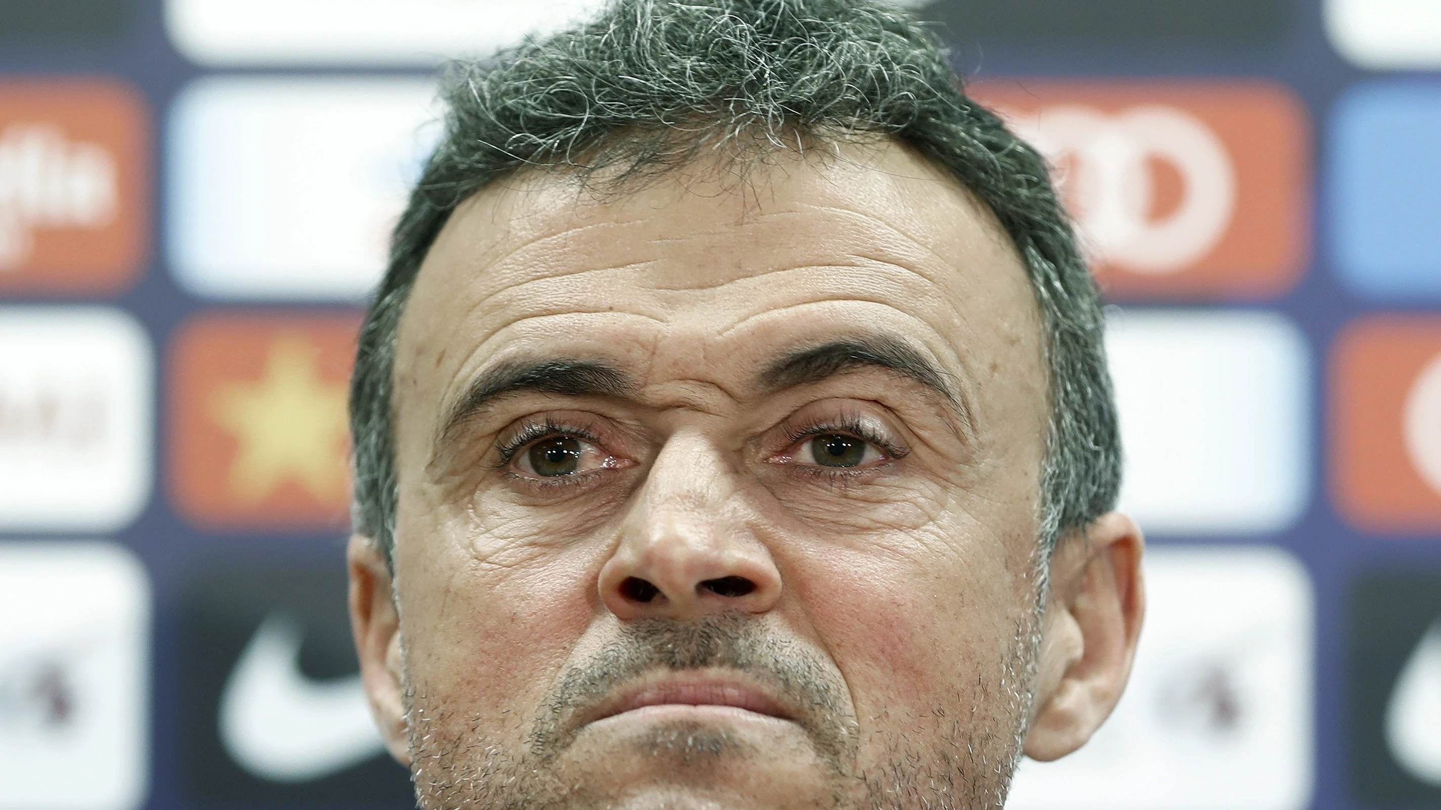 Luis Enrique, en sala de prensa