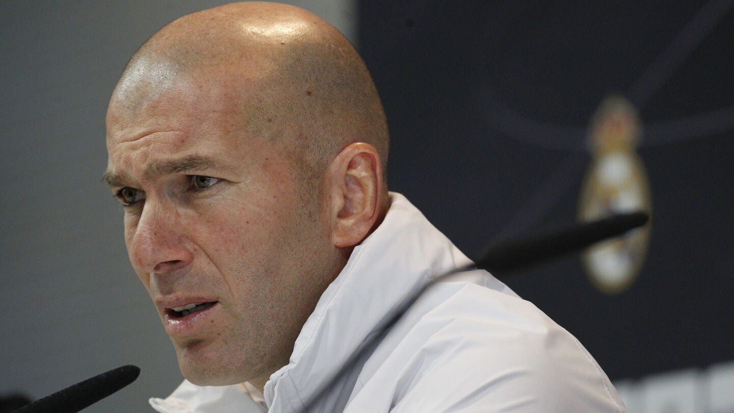Zinedine Zidane, en rueda de prensa