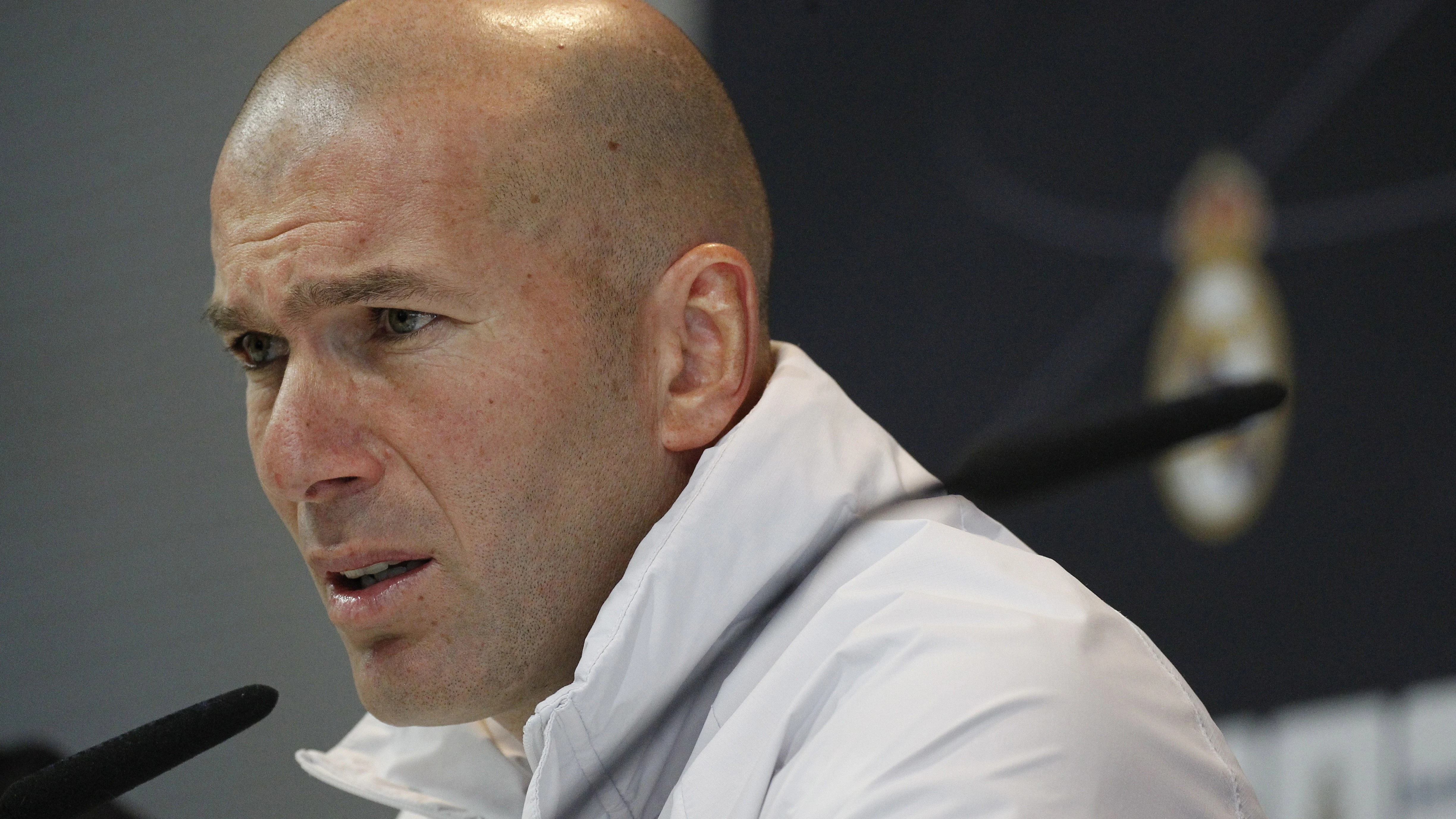 Zinedine Zidane, en rueda de prensa