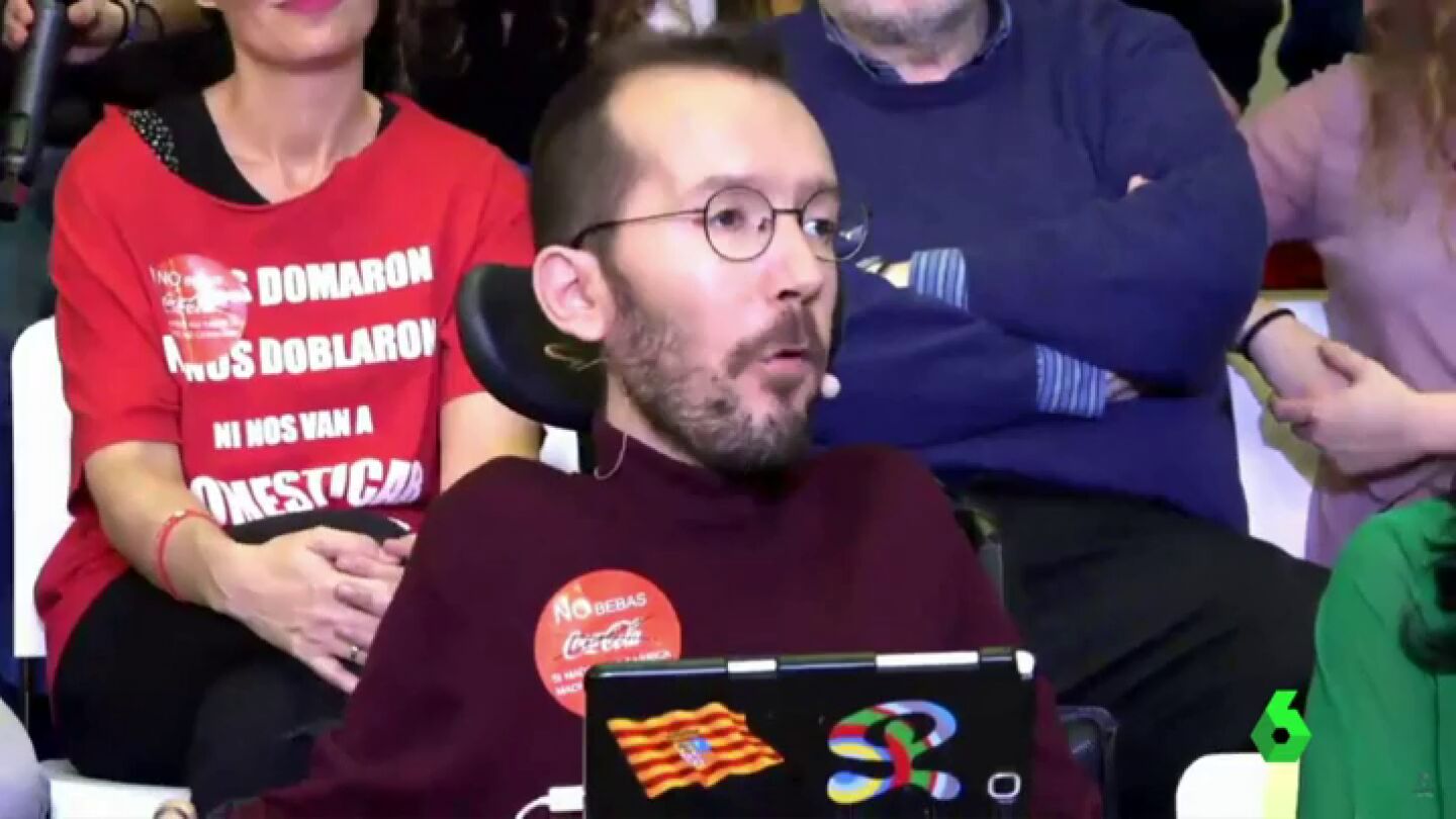 Frame 0.0 de: Pablo Echenique dice que Errej&oacute;n miente porque Iglesias no podr&aacute; ser l&iacute;der con ideas de otros
