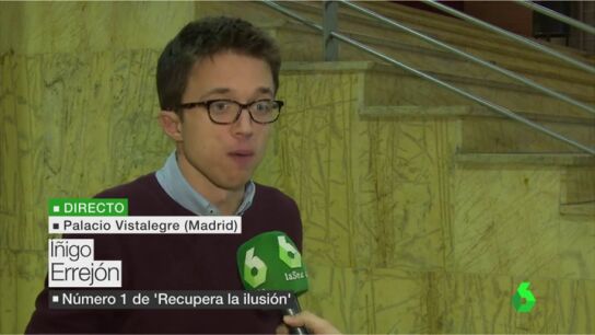Frame 33.846705 de: &Iacute;&ntilde;igo Errej&oacute;n: "Hace falta un Podemos que se abra; un partido de mayor&iacute;as y no solo de protesta" 