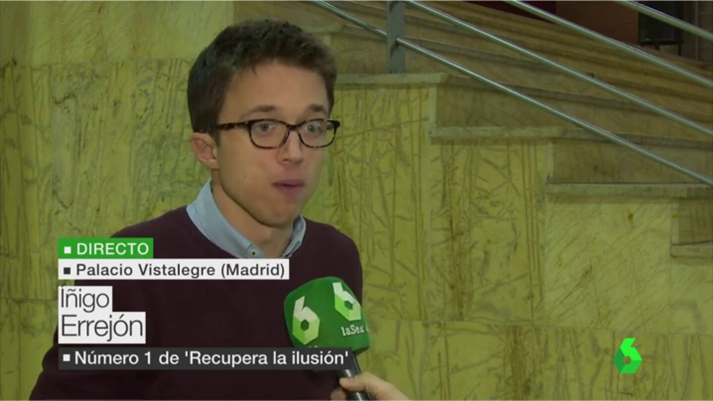 Frame 33.846705 de: &Iacute;&ntilde;igo Errej&oacute;n: "Hace falta un Podemos que se abra; un partido de mayor&iacute;as y no solo de protesta" 