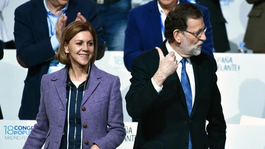 María Dolores de Cospedal y Mariano Rajoy María Dolores de Cospedal y Mariano Rajoy