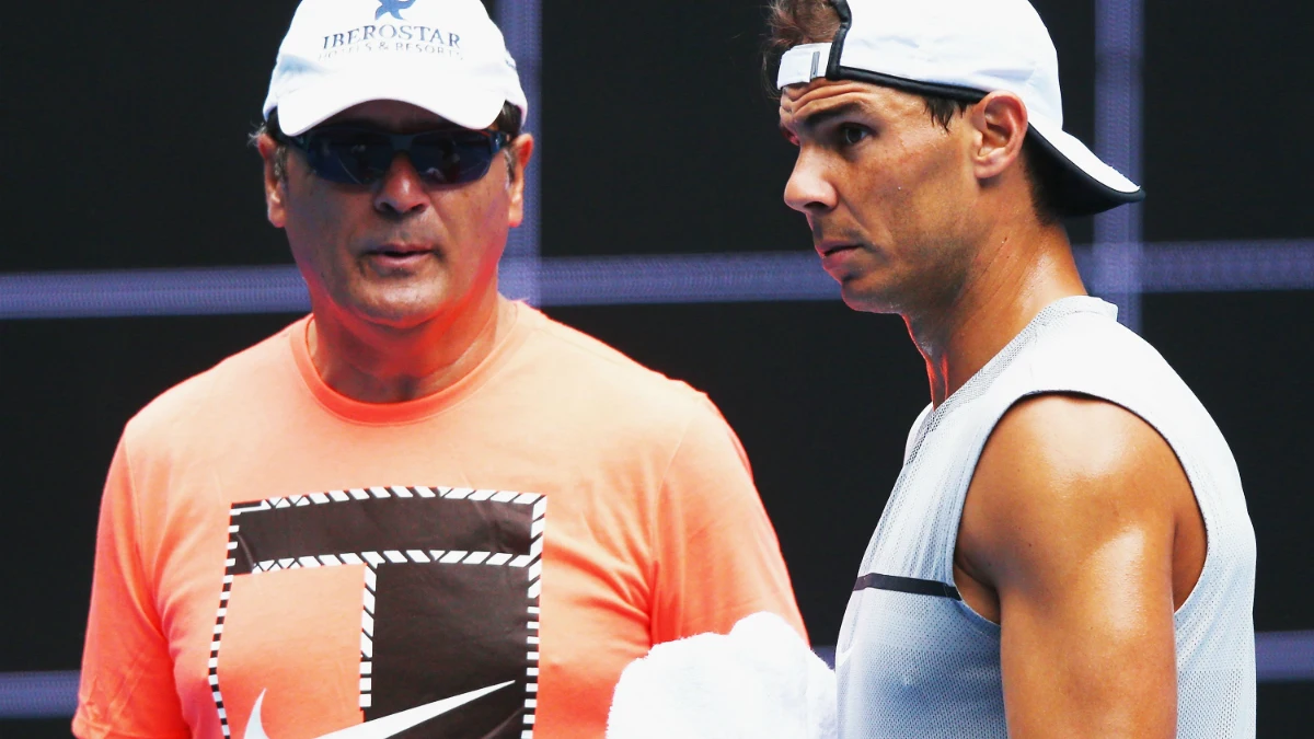 Toni Nadal, junto a Rafa Toni Nadal, junto a Rafa