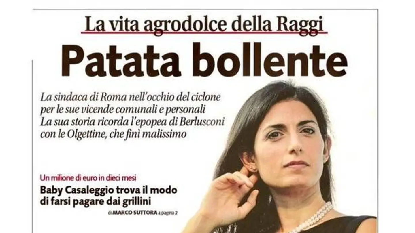 Portada machista de 'Libero' contra la alcaldesa de Roma Portada machista de 'Libero' contra la alcaldesa de Roma