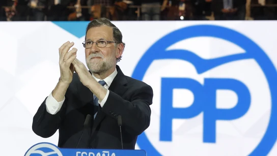 Mariano Rajoy durante su intervención en el congreso del PP Mariano Rajoy durante su intervención en el congreso del PP