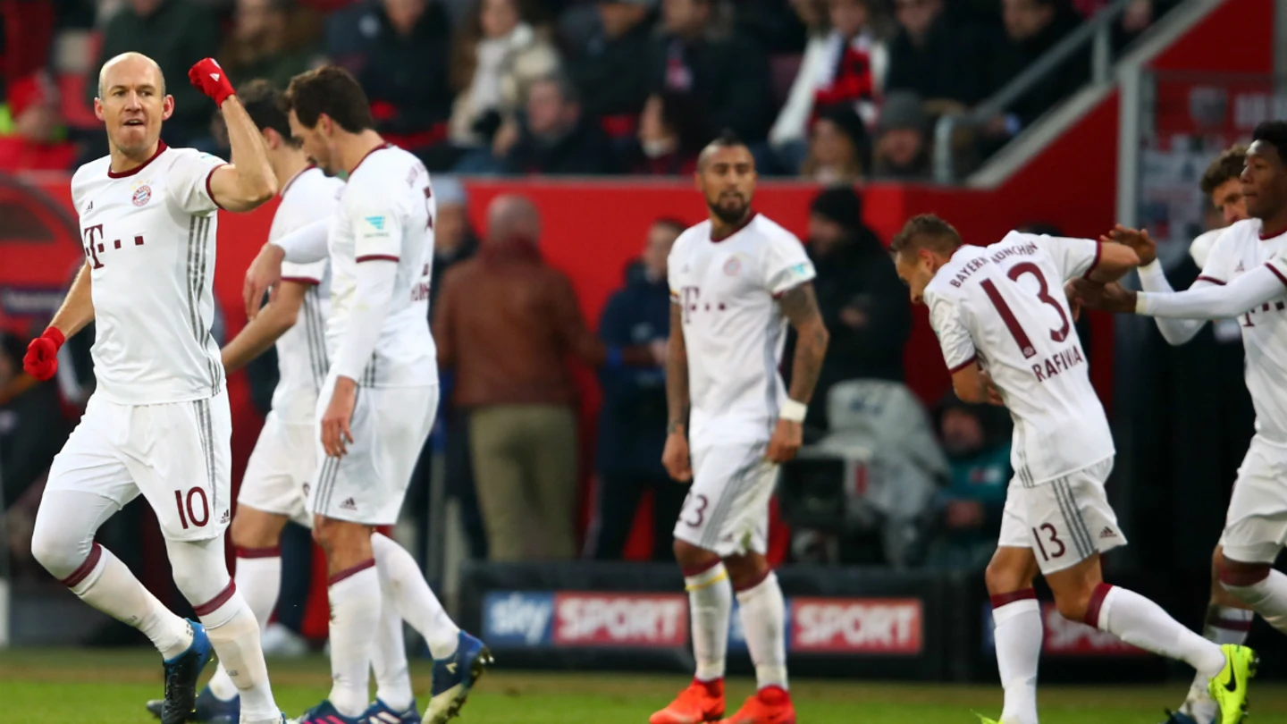 El Bayern celebra un gol El Bayern celebra un gol