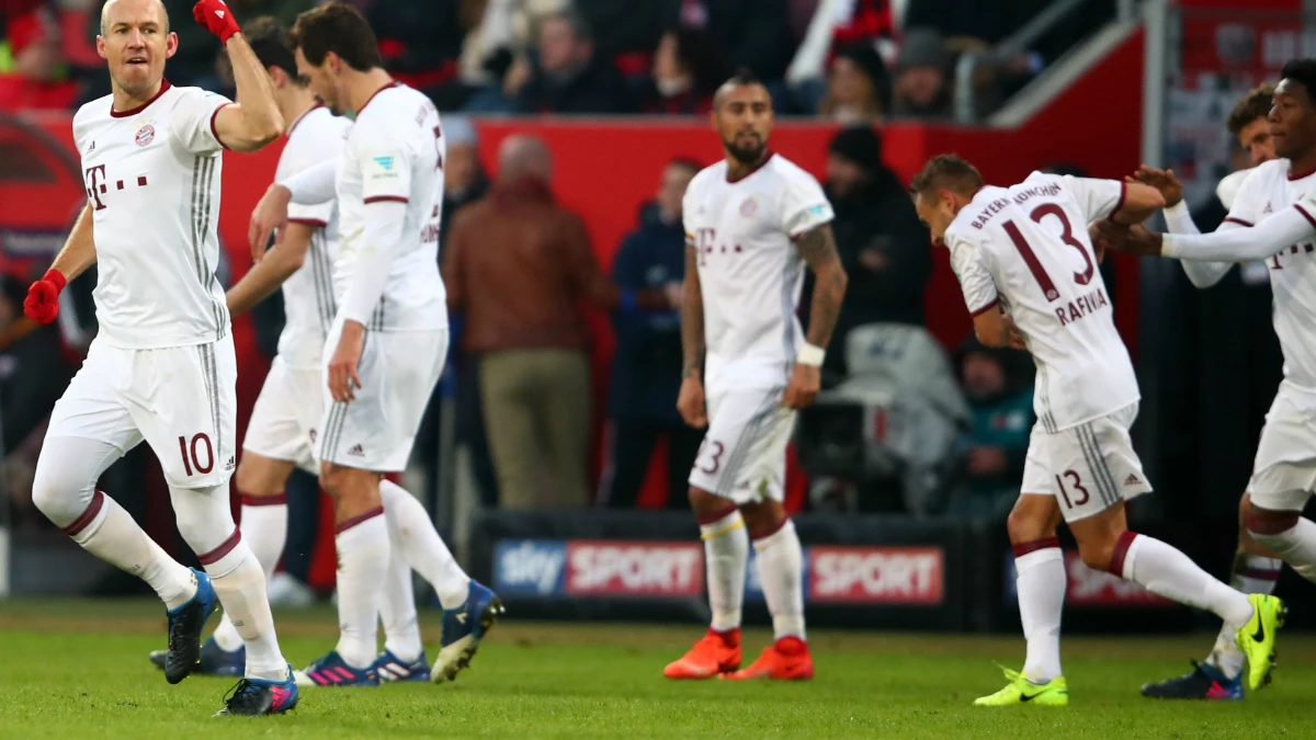 El Bayern celebra un gol