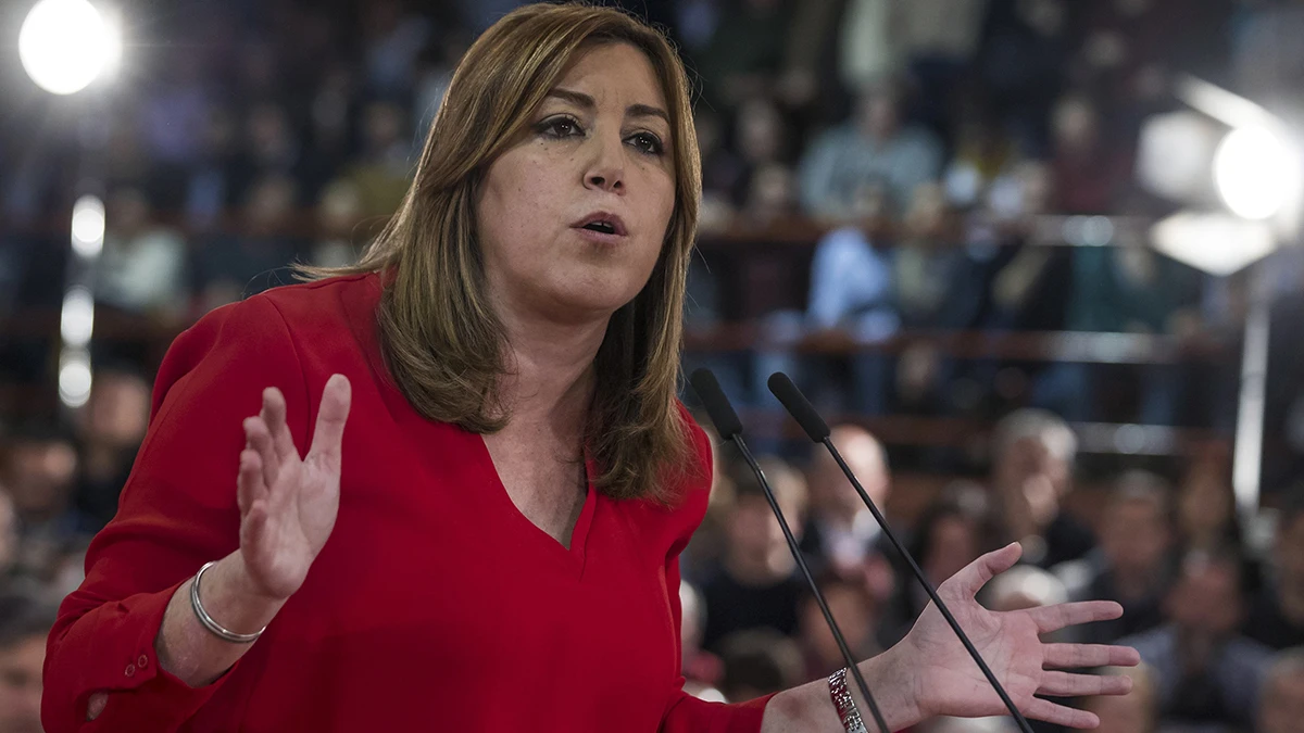 Susana Díaz en un macroacto en Madrid