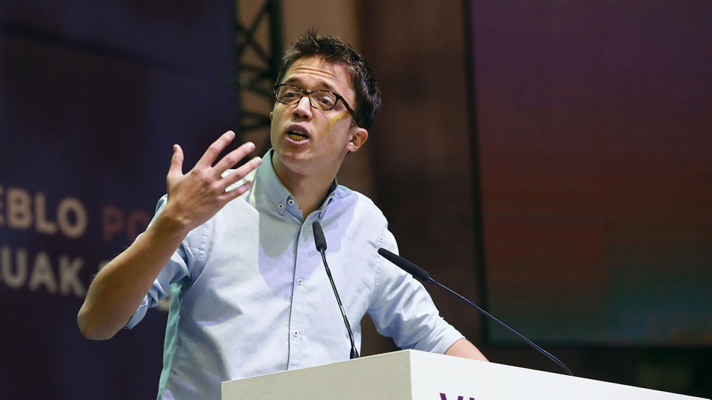 &Iacute;&ntilde;igo Errej&oacute;n en su intervenci&oacute;n en Vistalegre II