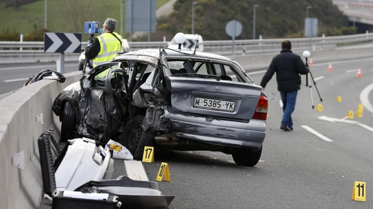 Accidente de tráfico - Imagen de archivo Accidente de tráfico en Guipúzcoa