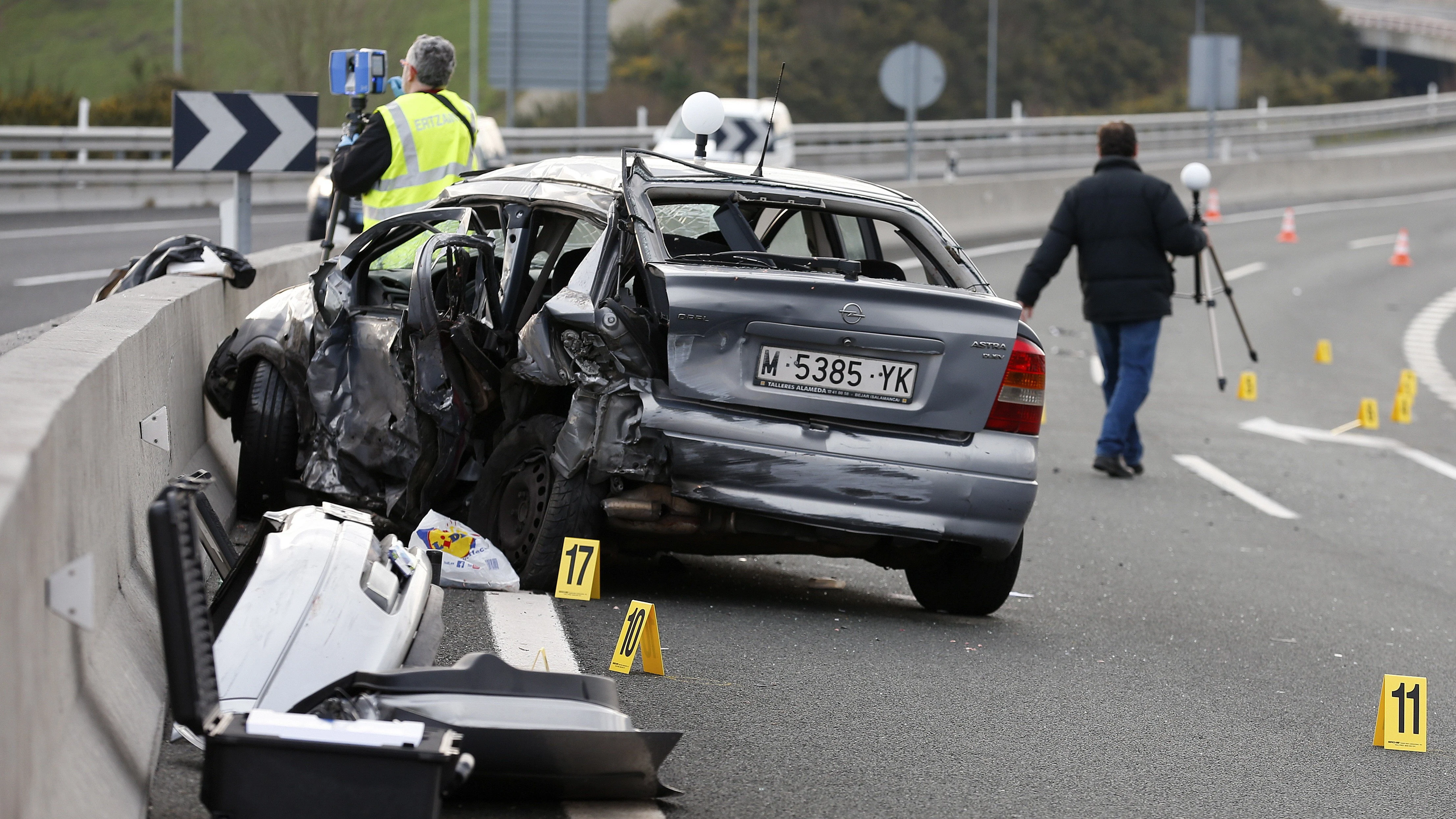 Accidente de tráfico - Imagen de archivo Accidente de tráfico en Guipúzcoa