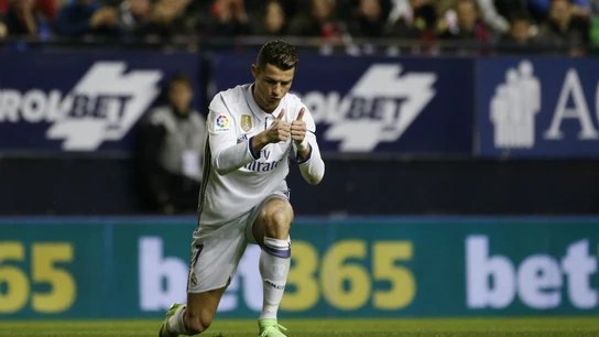 Cristiano celebra un gol Cristiano celebra un gol