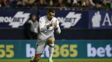 Cristiano celebra un gol