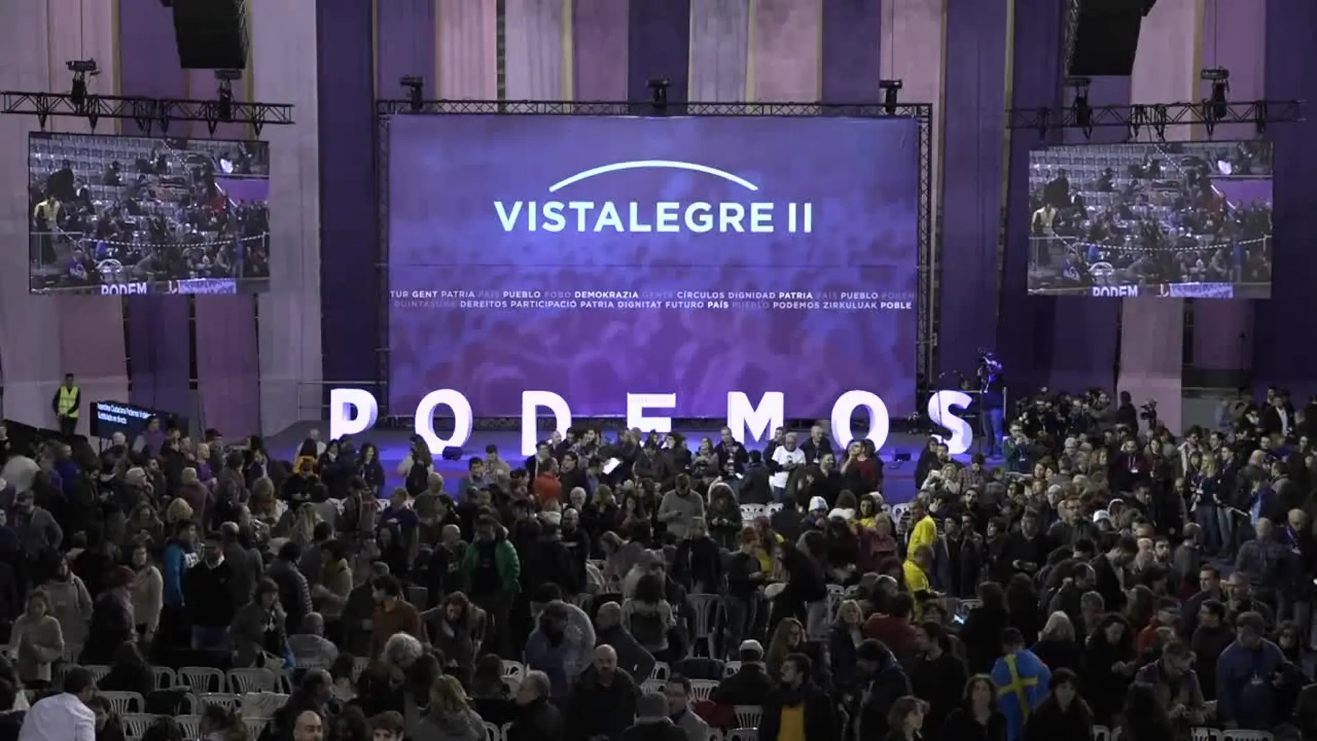 Vista general del Congreso de Podemos en el Vistalegre II