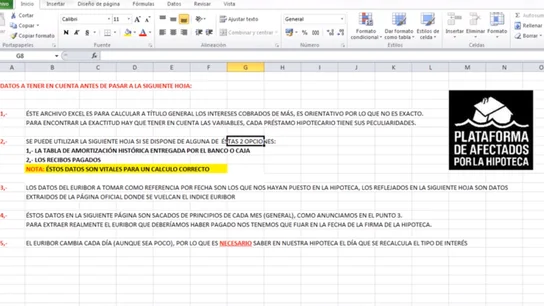 Framde del video-tutorial de la Plataforma de Afectados por la Hipoteca Framde del video-tutorial de la Plataforma de Afectados por la Hipoteca