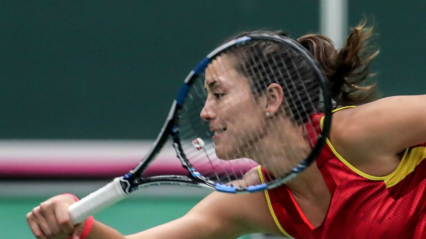 Muguruza, en un partido