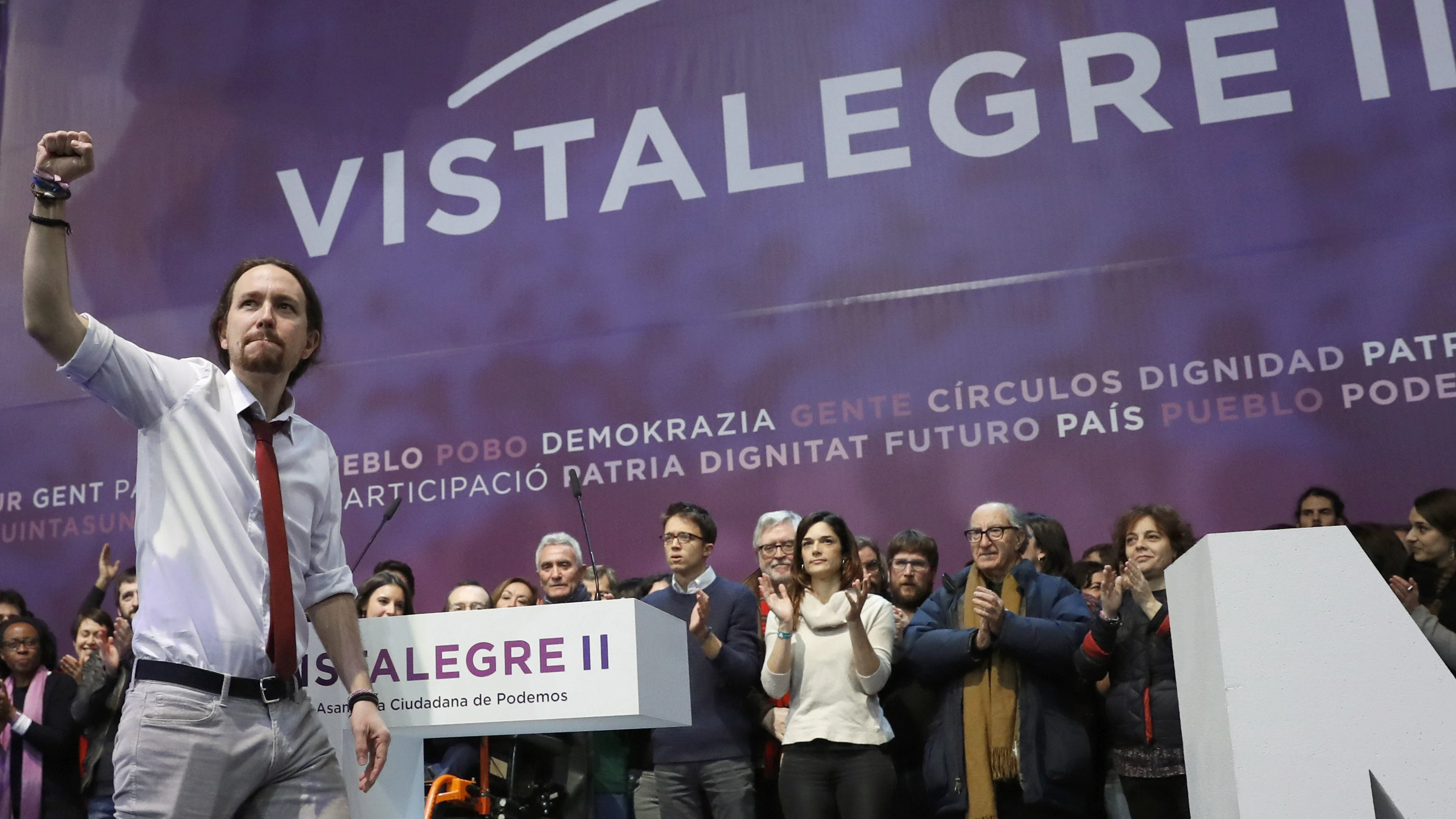 Pablo Iglesias, en el congreso de Vistalegre II Pablo Iglesias, en el congreso de Vistalegre II