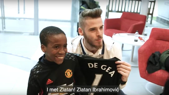 Samuel, con David de Gea Samuel, con David de Gea