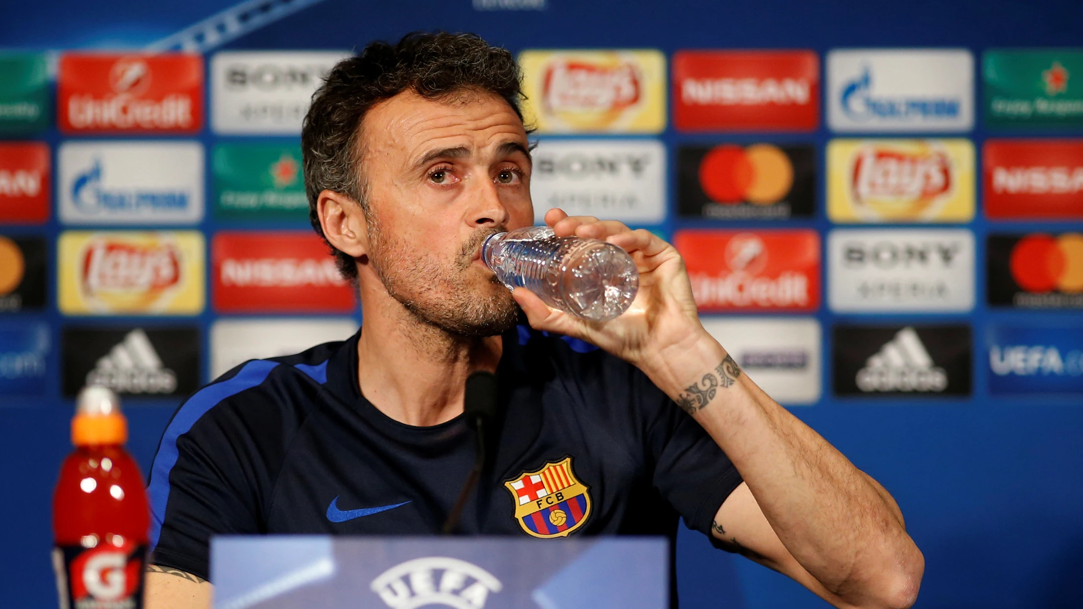 Luis Enrique, en rueda de prensa
