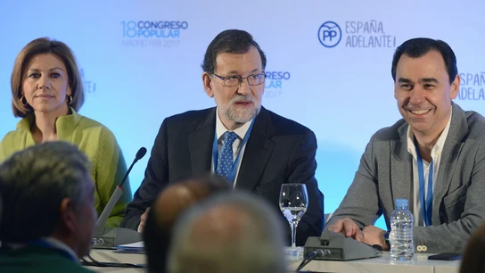 Cospedal, Rajoy y Maillo Cospedal, Rajoy y Maillo
