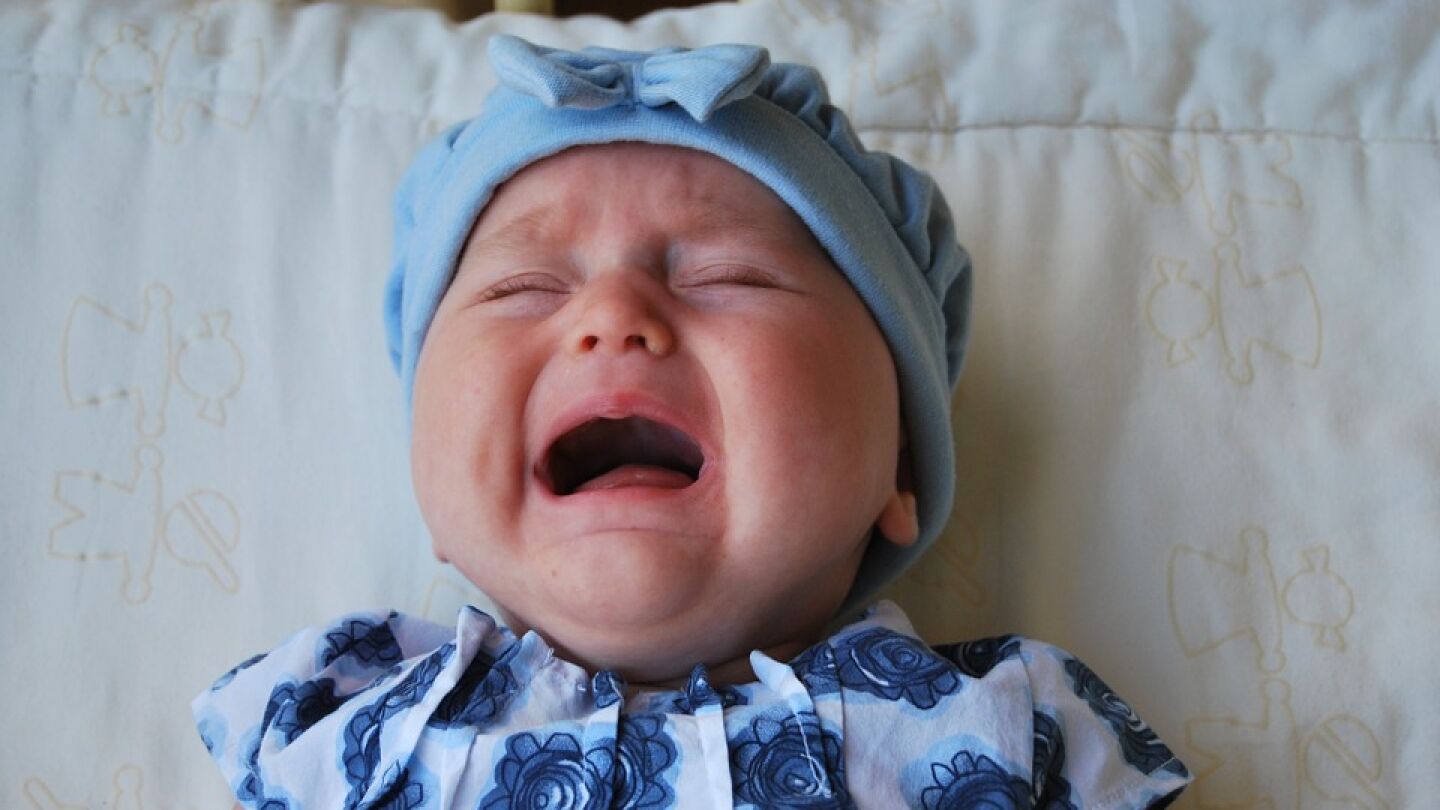 Beb&eacute; llorando