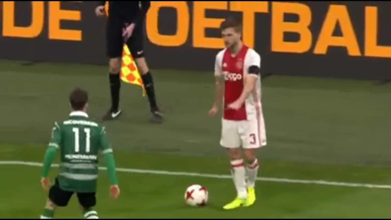 Joel Veltman pidiendo parar el juego