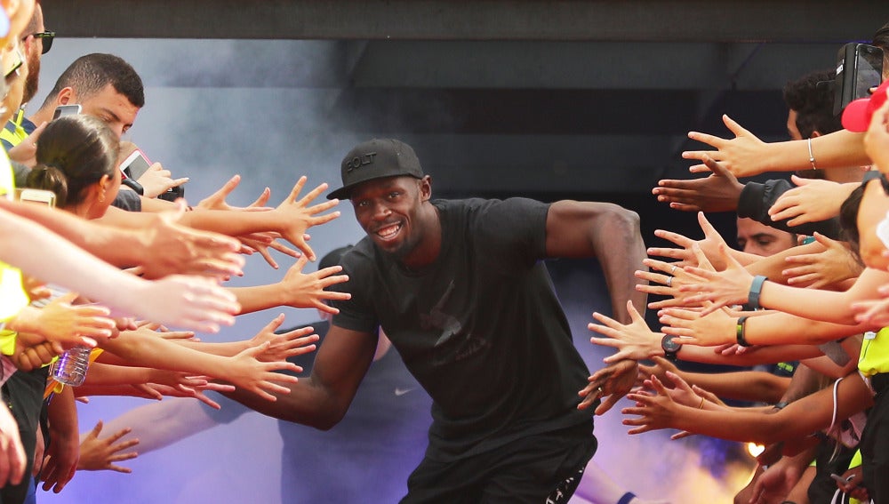 Usain Bolt, en un acto en Melbourne