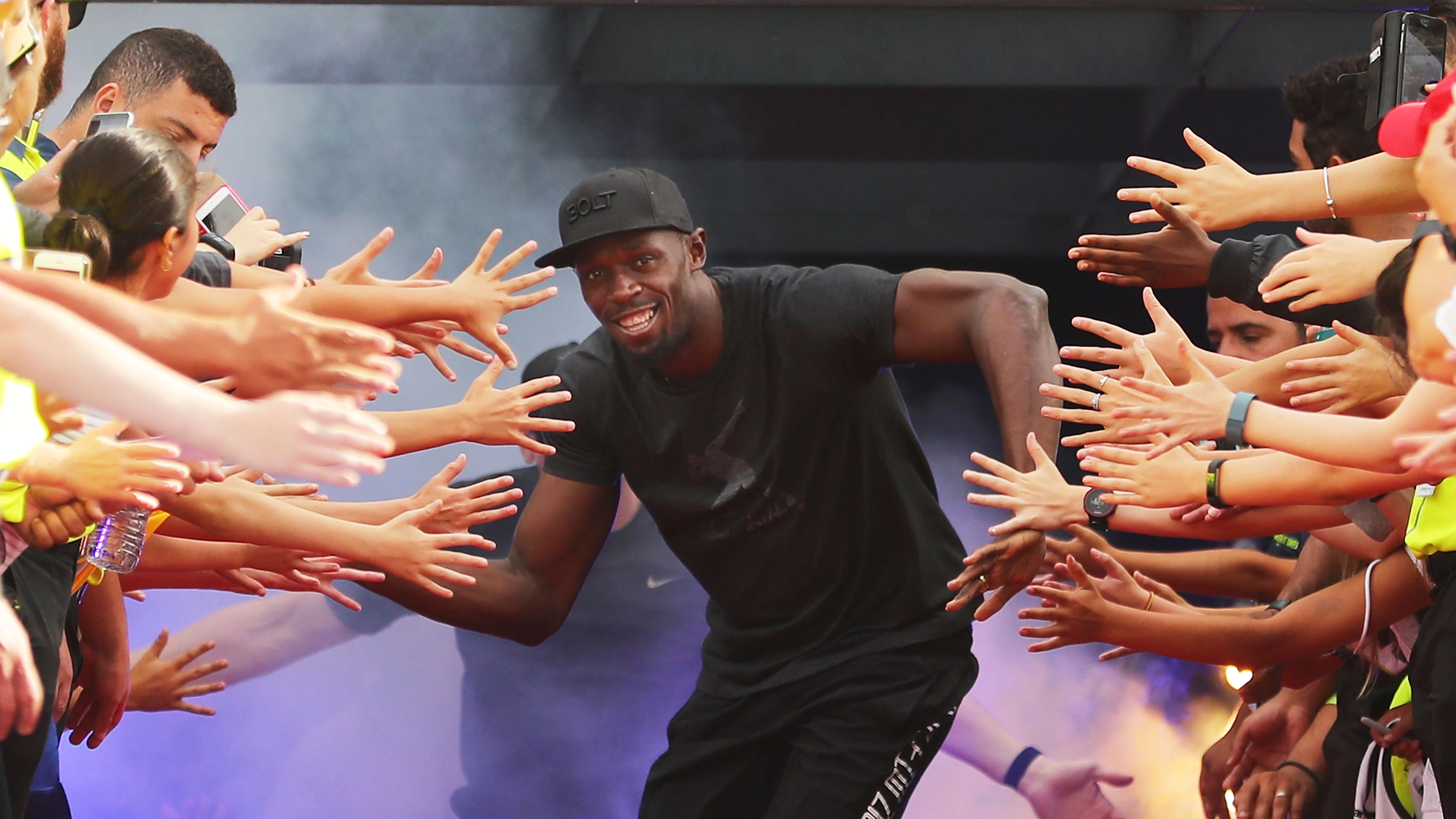 Usain Bolt, en un acto en Melbourne