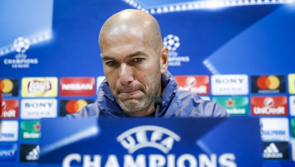 Zinedine Zidane, en rueda de prensa