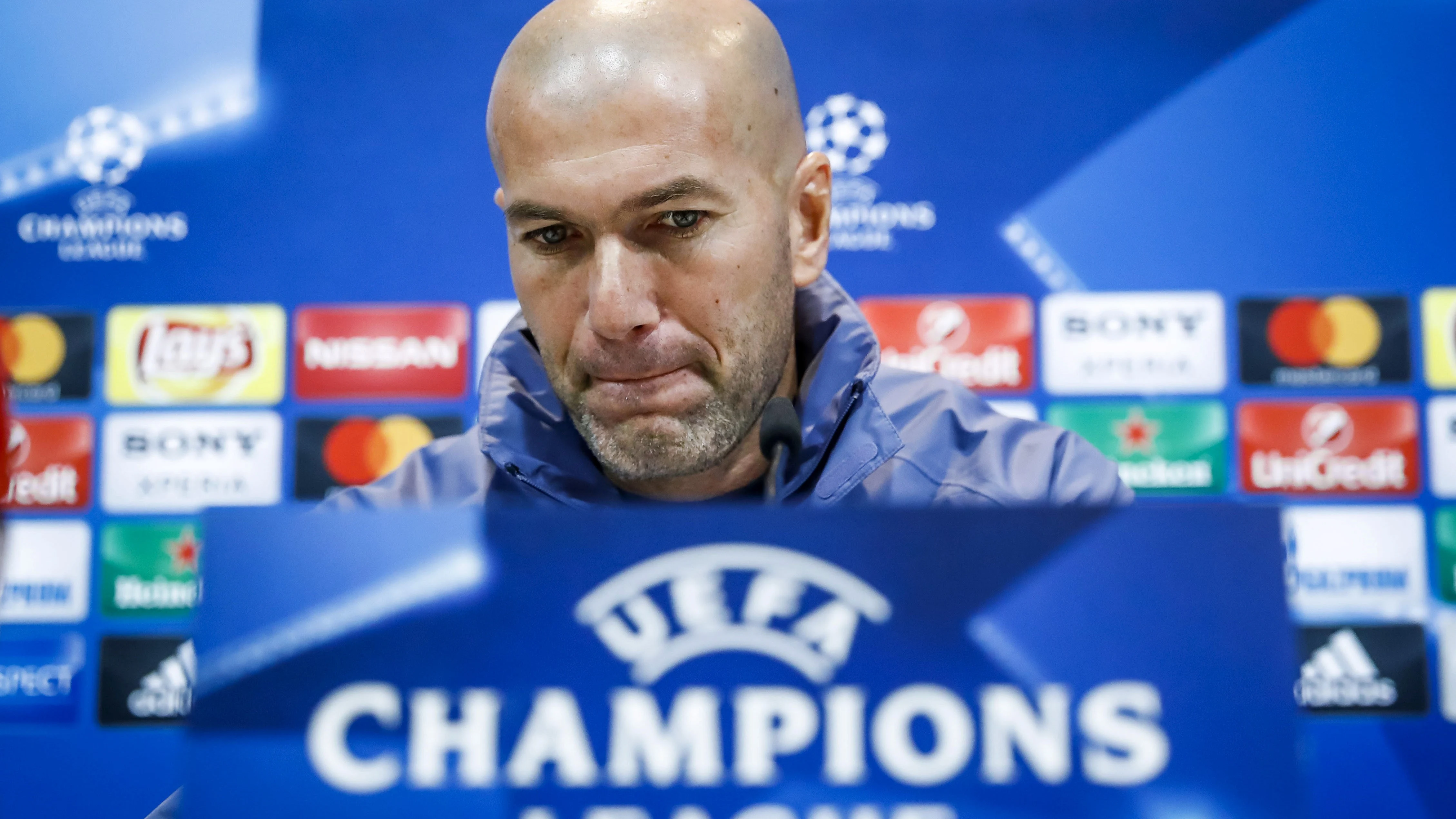 Zinedine Zidane, en rueda de prensa