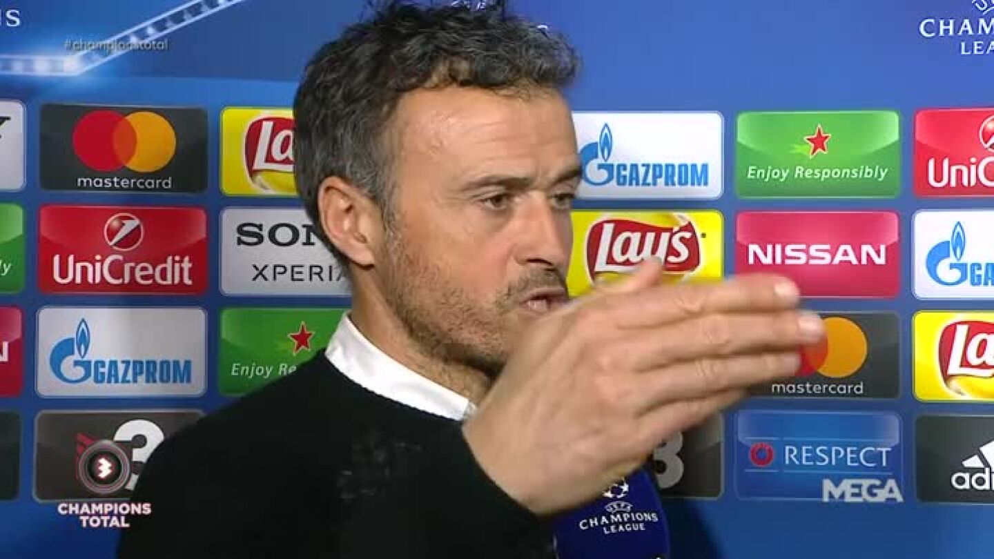 Luis Enrique, en su encontronazo con un periodista de TV3
