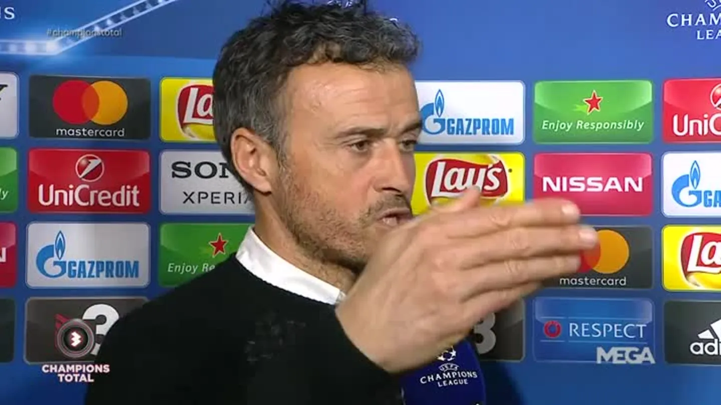 Luis Enrique, en su encontronazo con un periodista de TV3 Luis Enrique, en su encontronazo con un periodista de TV3