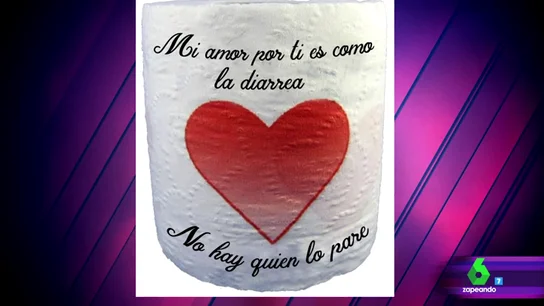 Frame 70.248617 de: Ropa interior para dos,un ramo de flores de bacon, papel higiénico con mensaje: los peores regalos de San Valentín Frame 70.248617 de: Ropa interior para dos,un ramo de flores de bacon, papel higiénico con mensaje: los peores regalos de San Valentín
