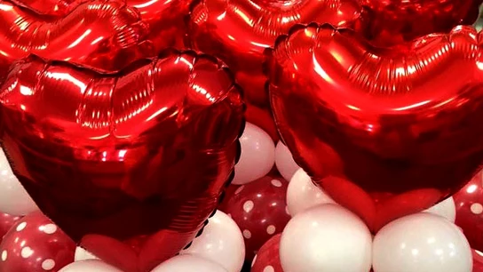 Globos en forma de corazón Globos en forma de corazón